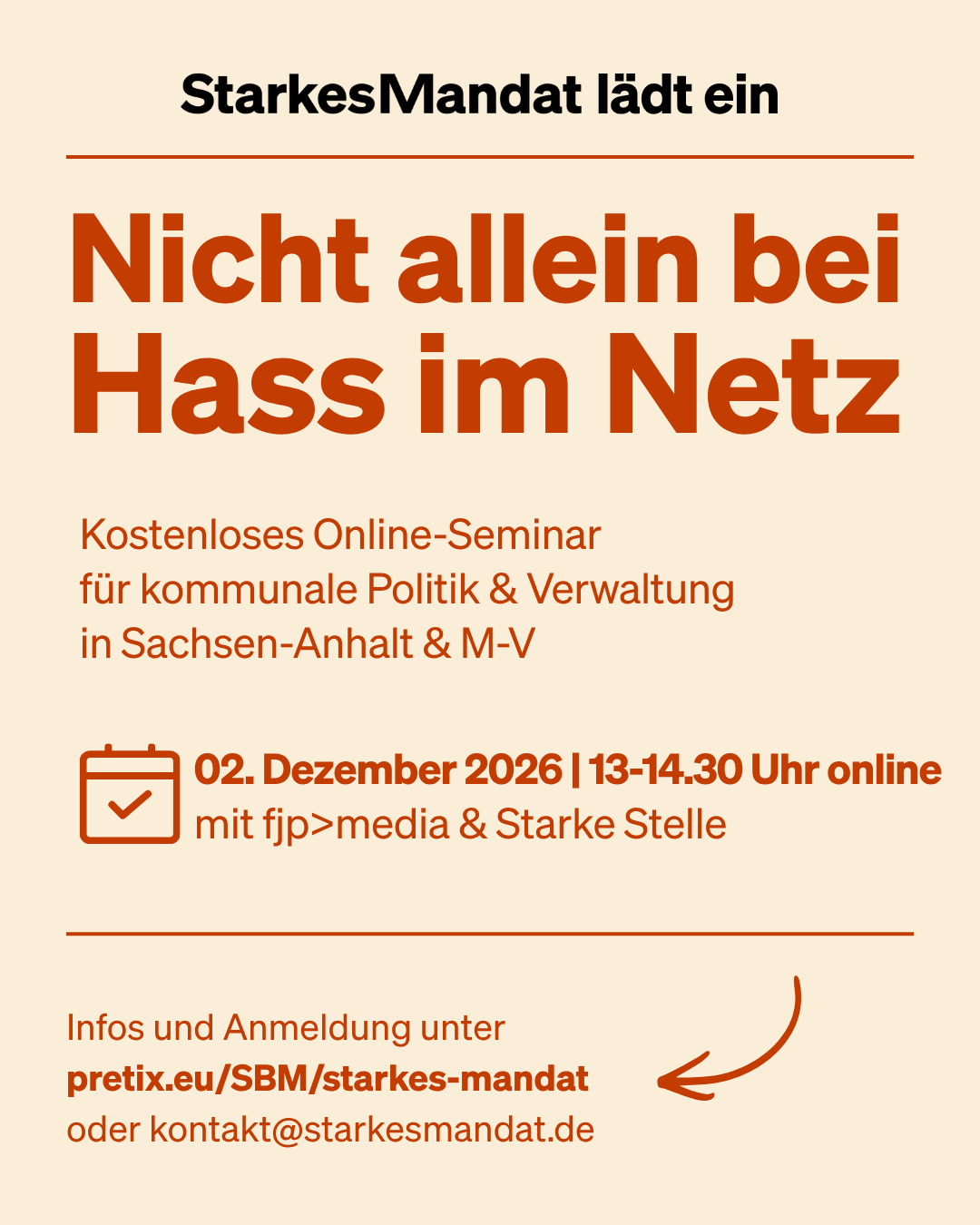 Nicht allein bei Hass im Netz: Orientierung, Schutz und Unterstützung für kommunalpolitisch Engagierte